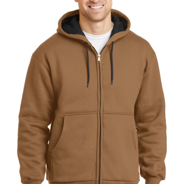 Heavyweight Full Zip Hooded Sweatshirt with Thermal Lining Thumbnail
