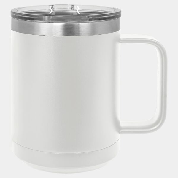 Polar Camel 15 oz. White Vacuum Insulated Mug with Slider Lid Thumbnail
