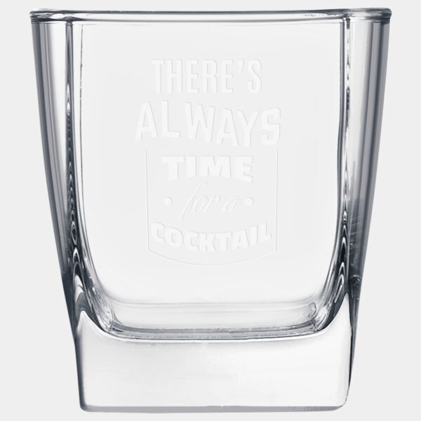 10 1/2 oz. Square on the Rocks Glass Thumbnail