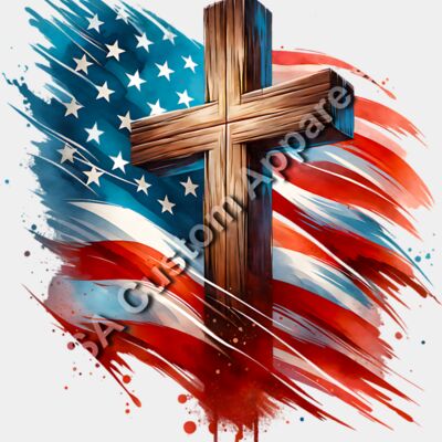 Cross Usa Flag Thumbnail